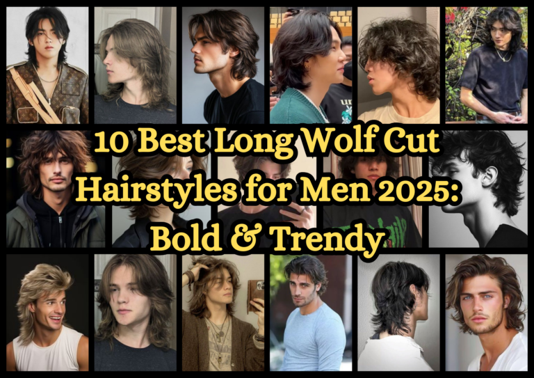 10 Best Long Wolf Cut Hairstyles for Men 2025 Bold & Trendy