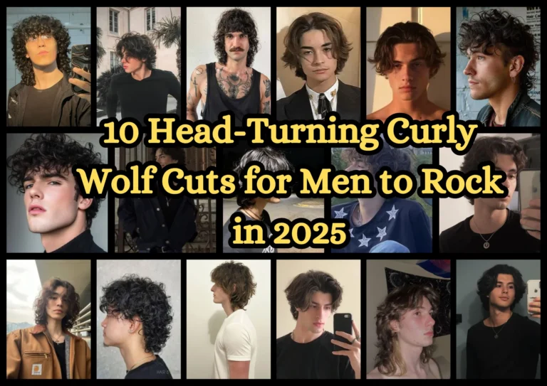 10 Head-Turning Curly Wolf Cuts for Men to Rock in 2025