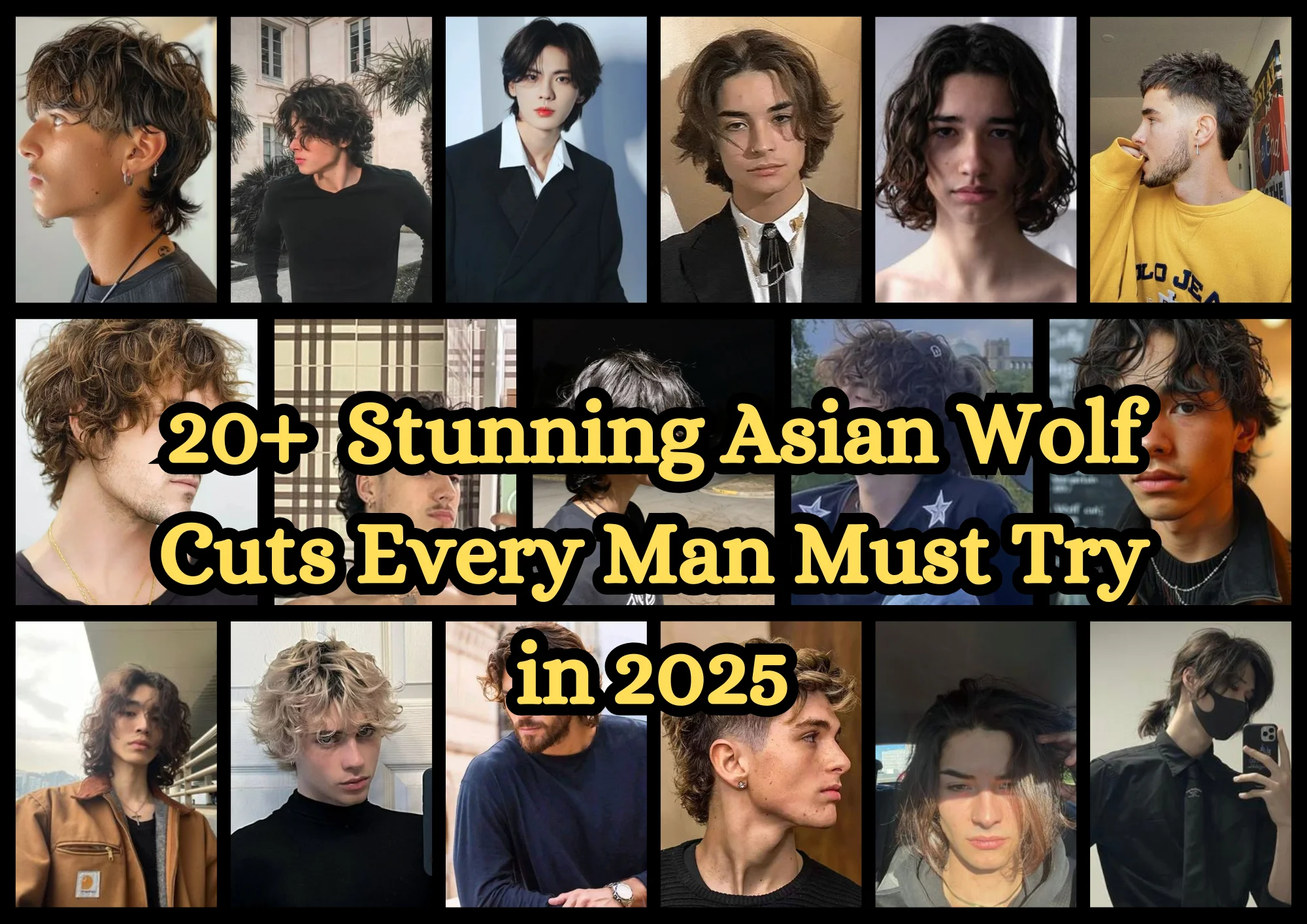 20+ Stunning Asian Wolf Cuts Every Man Must Try in 2025