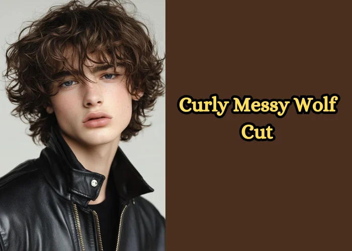 Curly Messy Wolf Cut