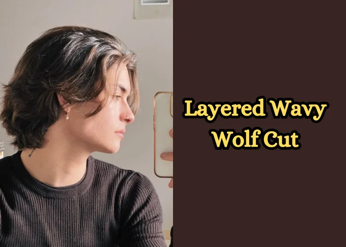 Layered Wavy Wolf Cut