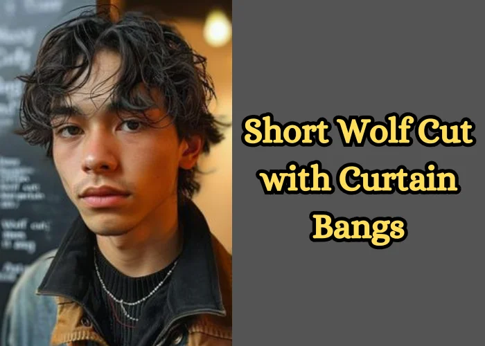 Short Wolf Cut with Curtain Bangs