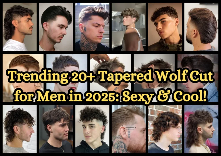 Trending 20+ Tapered Wolf Cut for Men in 2025: Sexy & Cool!