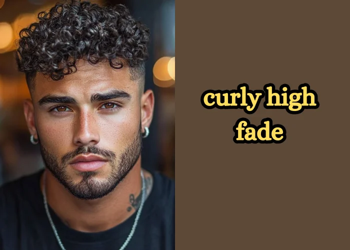 Curly High Fade